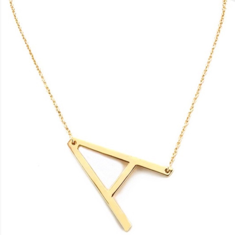 Block Letter Monogram Necklace